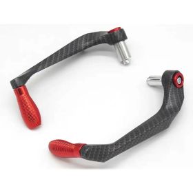 Motorcycle Levers Guard Brake Clutch Handlebar Protector For  R3 R25 Yzf R1 Yzf R6 Handle Bar Motor CNC Aluminum Parts (Option: Carbon fibre-Red)