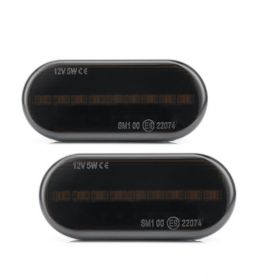 Flowing Water Fender Side Light Side Turn Signal (Option: Black-Running water)