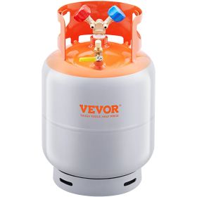 VEVOR Refrigerant Recovery Reclaim Cylinder Tank 400 PSI Liquid Rated Y Valve (Recovered Weight: 50 lbs)