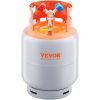 VEVOR Refrigerant Recovery Reclaim Cylinder Tank 400 PSI Liquid Rated Y Valve