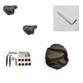 Bicycle Cushion Thickened Soft Silicone Saddle Cycling Equipment Accessories (Option: SetC)
