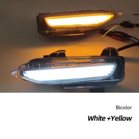 Applicable To Q50 Or Q50L Front Bumper LED Turn Signal Q70 Front Bumper FogDaytime Running Lamp (Option: Double Color Streamer)